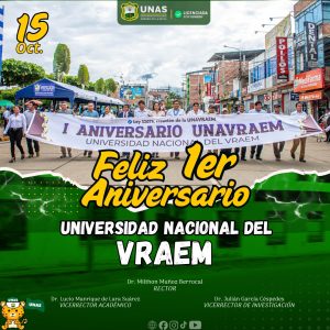 Las autoridades de la Universidad Nacional Agraria de la Selva (UNAS) expresan s…