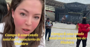 ¡Indignada total! Peruana paga S/1.700 por Campo B en concierto de Shakira y descubre que no tendrá acceso a la pasarela