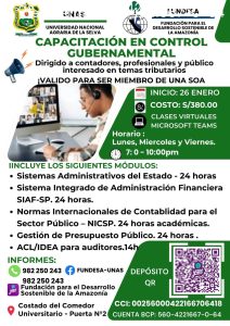 UNAS Y FUNDESA LANZAN CAPACITACIÓN ESPECIALIZADA EN CONTROL GUBERNAMENTAL.

La U…