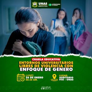 Charla Educativa 
“𝗘𝗻𝘁𝗼𝗿𝗻𝗼𝘀 𝗨𝗻𝗶𝘃𝗲𝗿𝘀𝗶𝘁𝗮𝗿𝗶𝗼𝘀 𝗟𝗶𝗯𝗿𝗲𝘀 𝗱𝗲 𝗩𝗶𝗼𝗹𝗲𝗻𝗰𝗶𝗮 𝗰𝗼𝗻 𝗘𝗻𝗳𝗼𝗾𝘂𝗲 𝗱𝗲 𝗚…